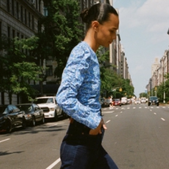 Zara women’s printed floral gathered blouse tops - Picture 1 of 16